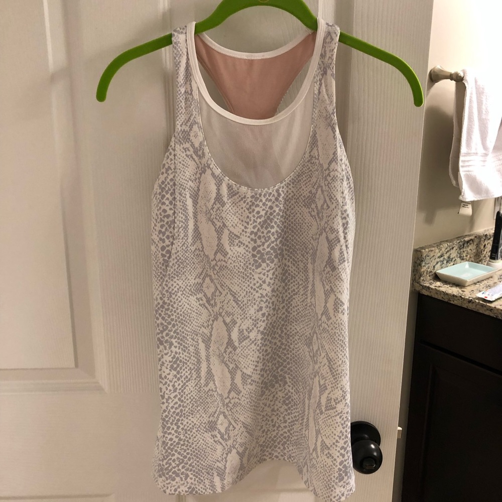 Lululemon snake print shelf bra top